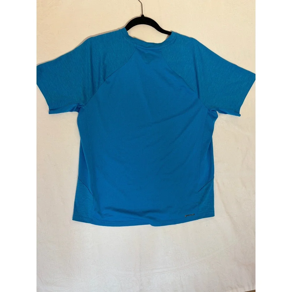 The North Face Mens FlashDry Blue Heather Performance T-Shirt Large L Active